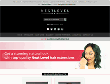 Tablet Screenshot of nextlevelhair.com